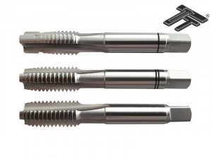 Tarod de mana cu ghidaj, TT-A2, set, filet metric HSS-E, DIN 352, Toleranta 6HX, Forma C