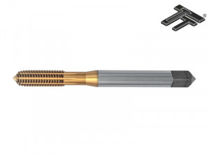 Tarod de masina, de deformare, filet metric, TT-F1TiN, HSS-E TiN DIN 2174, Toleranta 6HX, Forma C