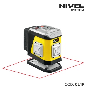 Nivela laser CL1R – 1 plan 360° orizontal, fascicul roșu, Bluetooth | Nivel System