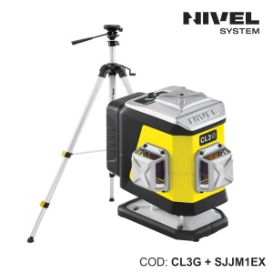 Nivelă laser CL3G – 3 plane 360°, fascicul verde, Bluetooth | Nivel System - Img 4