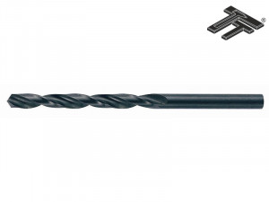 Burghiu elicoidal coada cilindrica, HSS laminat DIN 338 - STAS 573, Tip N