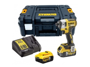 DeWalt | Masina de insurubat cu impact cu 2 acumulatori 18V~5Ah, portscula 1/4"-hex, DCF887P2-QW