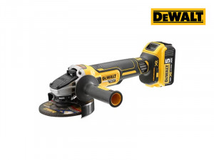 DeWalt | Polizor unghiular cu 2 acumulatori 18V~5Ah, 125mm, DCG405P2-QW