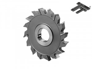 Freza disc 3 taisuri, dinti in zig-zag, HSS Co5 DIN 885 A, STAS 2215/1, Tip N