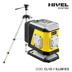 Nivela laser CL1G – 1 plan 360° orizontal, fascicul verde, Bluetooth | Nivel System - Img 2