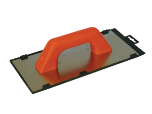 Gletiera INOX model spaniol, cu montura de aluminiu, maner PVC inchis