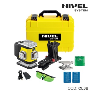 Nivelă laser CL3G – 3 plane 360°, fascicul albastru, Bluetooth | Nivel System - Img 2