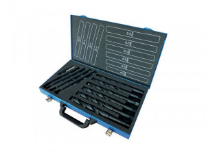 Trusa burghie elicoidale coada conica, HSS laminat DIN 345 - STAS 575, Tip N