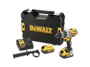 DeWalt | Masina de gaurit si insurubat cu percutie, cu 2 acumulatori 18V~5Ah, DCD996P2-QW