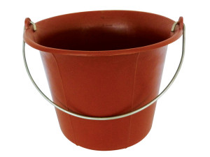 Galeti constructor din PVC rosu, cu maner