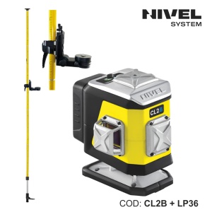 Nivelă laser CL2B – 2 plane 360°, fascicul albastru, Bluetooth | Nivel System - Img 3