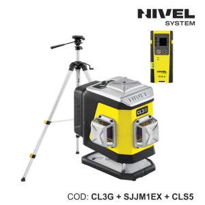 Nivelă laser CL3G – 3 plane 360°, fascicul verde, Bluetooth | Nivel System - Img 5