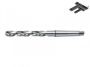Burghiu elicoidal coada conica, HSS Co5 DIN 345 - STAS 575, Tip N
