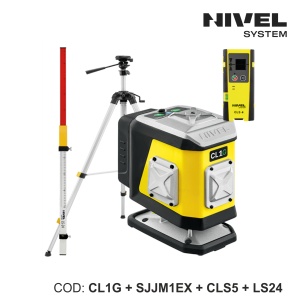 Nivela laser CL1G – 1 plan 360° orizontal, fascicul verde, Bluetooth | Nivel System - Img 3