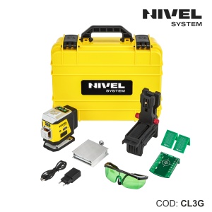 Nivelă laser CL3G – 3 plane 360°, fascicul verde, Bluetooth | Nivel System - Img 2