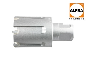 Carota cu prindere Weldon, cu placute din carbura pentru sine de cale ferata, adancime de taiere 25 mm