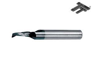 Freza coada cilindrica, cu 1 dinte, Carbura Sapphire Norma Interna, Tip W, pentru aluminiu