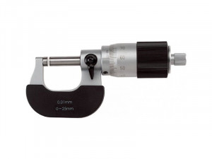 Micrometru de exterior cu tambur mare cu 100 de diviziuni si capete din metal dur M022/25/50