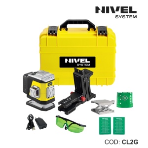 Nivelă laser CL2G – 2 plane 360°, fascicul verde, Bluetooth | Nivel System - Img 2
