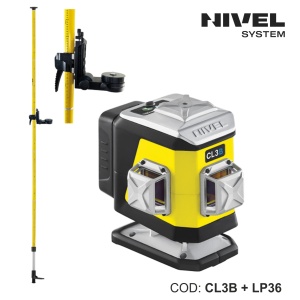 Nivelă laser CL3G – 3 plane 360°, fascicul albastru, Bluetooth | Nivel System - Img 3