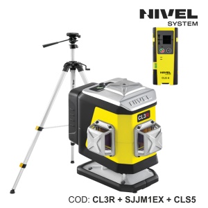 Nivelă laser CL3R – 3 plane 360°, fascicul roșu, Bluetooth | Nivel System - Img 5