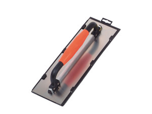 Gletiera INOX curbata cu montura de aluminiu, maner inchis