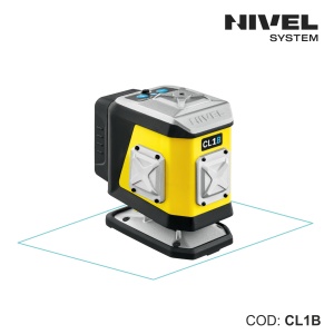 Nivela laser CL1G – 1 plan 360° orizontal, fascicul albastru, Bluetooth | Nivel System