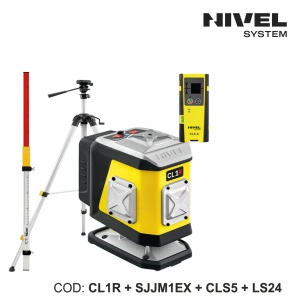 Nivela laser CL1R – 1 plan 360° orizontal, fascicul roșu, Bluetooth | Nivel System - Img 3