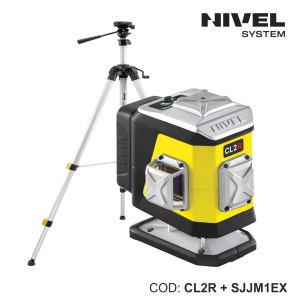 Nivelă laser CL2R – 2 plane 360°, fascicul roșu, Bluetooth | Nivel System - Img 4