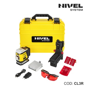 Nivelă laser CL3R – 3 plane 360°, fascicul roșu, Bluetooth | Nivel System - Img 2