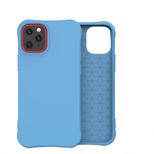Husa Compatibila cu iPhone 12 Pro Max, Silicon Soft Color, Albastru