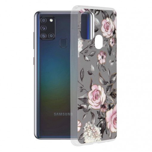 Husa Compatibila cu Samsung Galaxy A21s, Bloom of Ruth Gray