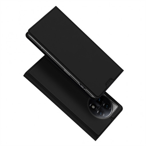 Husa Pentru OnePlus 11, Flip, Tip Carte, Functie Stand si Buzunar Card, Negru