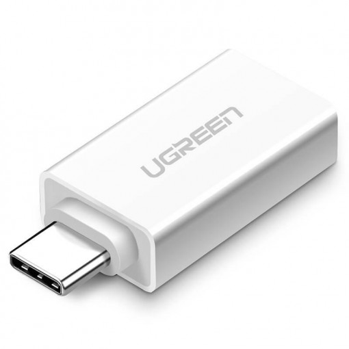 Adaptor / OTG, USB Type C Tata - USB 3.2 Gen 1 Mama, Ugreen, Alb