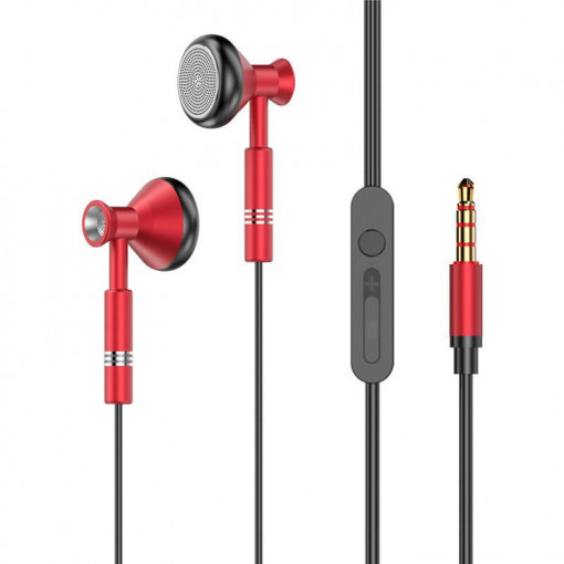 Casti In-Ear Dudao X8Pro, Mufa Mini Jack 3, 5 mm, Cu Microfon si Controller, Rosu