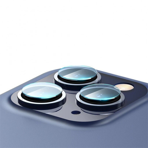 Folie Camera Compatibila cu iPhone 12 Pro / 12 PRO MAX, Baseus, Transparent