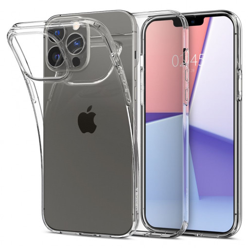 Husa Compatibila cu iPhone 13 Pro, Spigen Liquid Crystal Clear