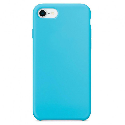Husa Silicon Soft, Compatibila cu iPhone 8 / 7, Albastru