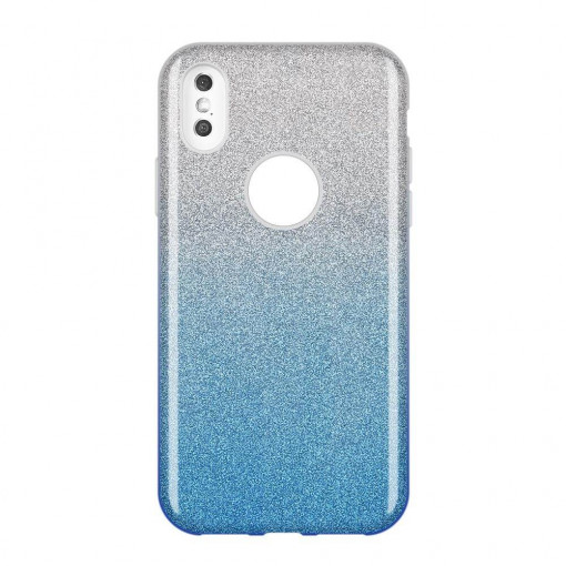 Husa Huawei P30 Lite, Glitter / Sclipici, Albastru