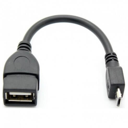 Adaptor / OTG cu Mufa USB Female - Micro USB, Bulk, Negru