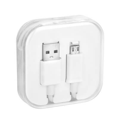 Cablu USB -micro USB / Cutie / 1m / Alb
