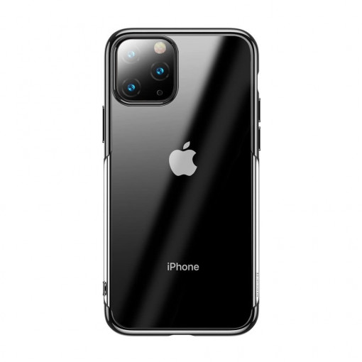 Husa Compatibila cu iPhone 11 Pro Max, Baseus Shining Case, Negru