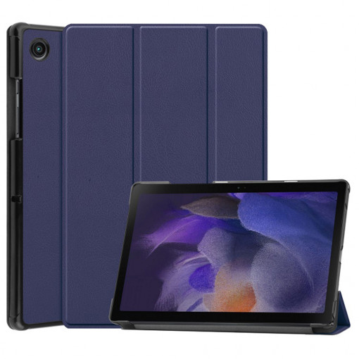 Husa Compatibila cu Samsung Galaxy Tab A8 10.5 inch SM-X200/SM-X205, Tip Carte, Suport Stand, Albastru