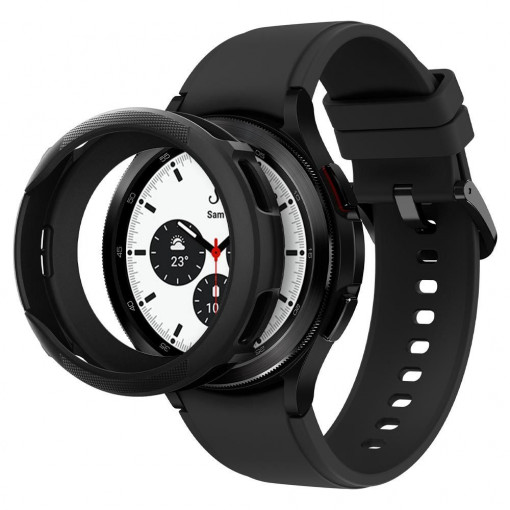 Husa Compatibila cu Samsung Galaxy Watch 4 Classic (46mm), Spigen Liquid Air, Negru