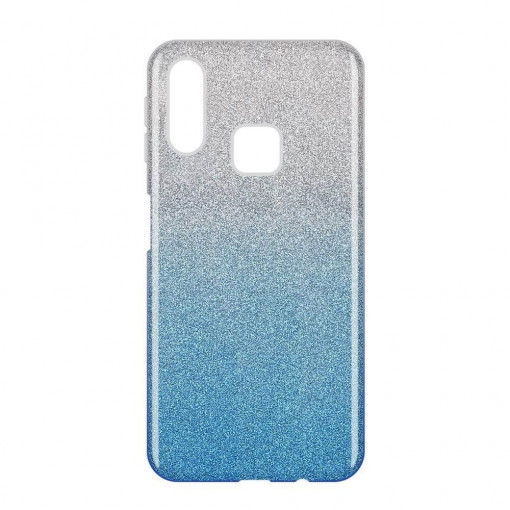 Husa Glitter / Sclipici, Compatibila cu Samsung Galaxy A40, Albastru