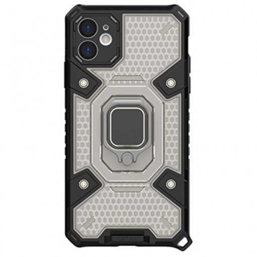 Husa Pentru iPhone 12 mini, Bumper Antishock, Honeycomb Armor, Matrix, Negru