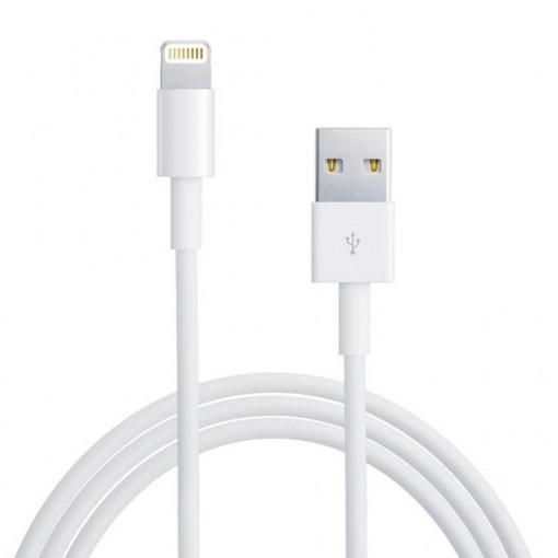 Cablu Compatibil Lightning / iPhone, USB - Lightning, Lungime 1 metru, Alb