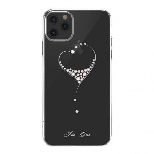 Husa Compatibila cu iPhone 11, Kingxbar Wish Series, Cristale e Swarovski, Silver