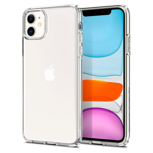 Husa Compatibila cu iPhone 11, Spigen Liquid Crystal, Clear