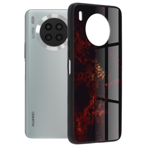Husa Pentru Huawei Nova 8i / Honor 50 Lite, Glass, Matrix, Flaming
